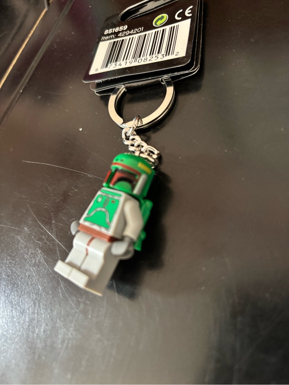 Star Wars Boba Fett Lego minifig keychain